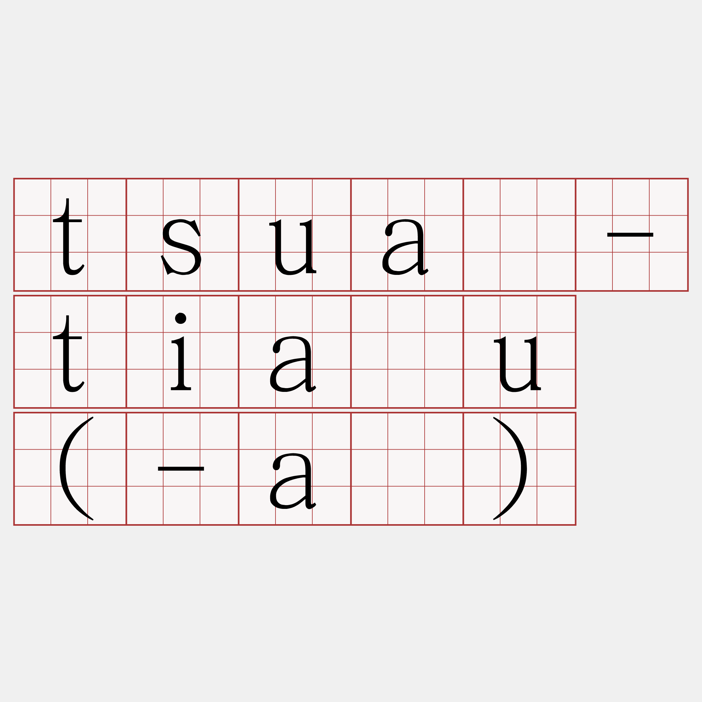 tsuá-tiâu (-á)